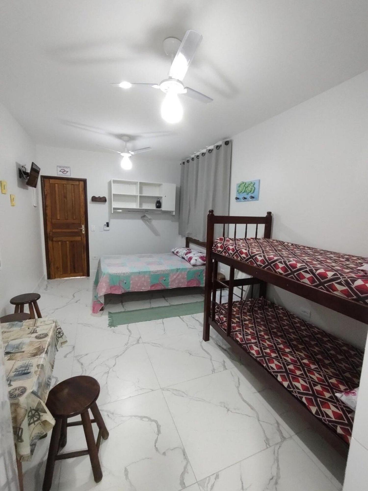 Kit Net Na Praia Grande Ubatuba 200 Metros Do Mar Экстерьер фото