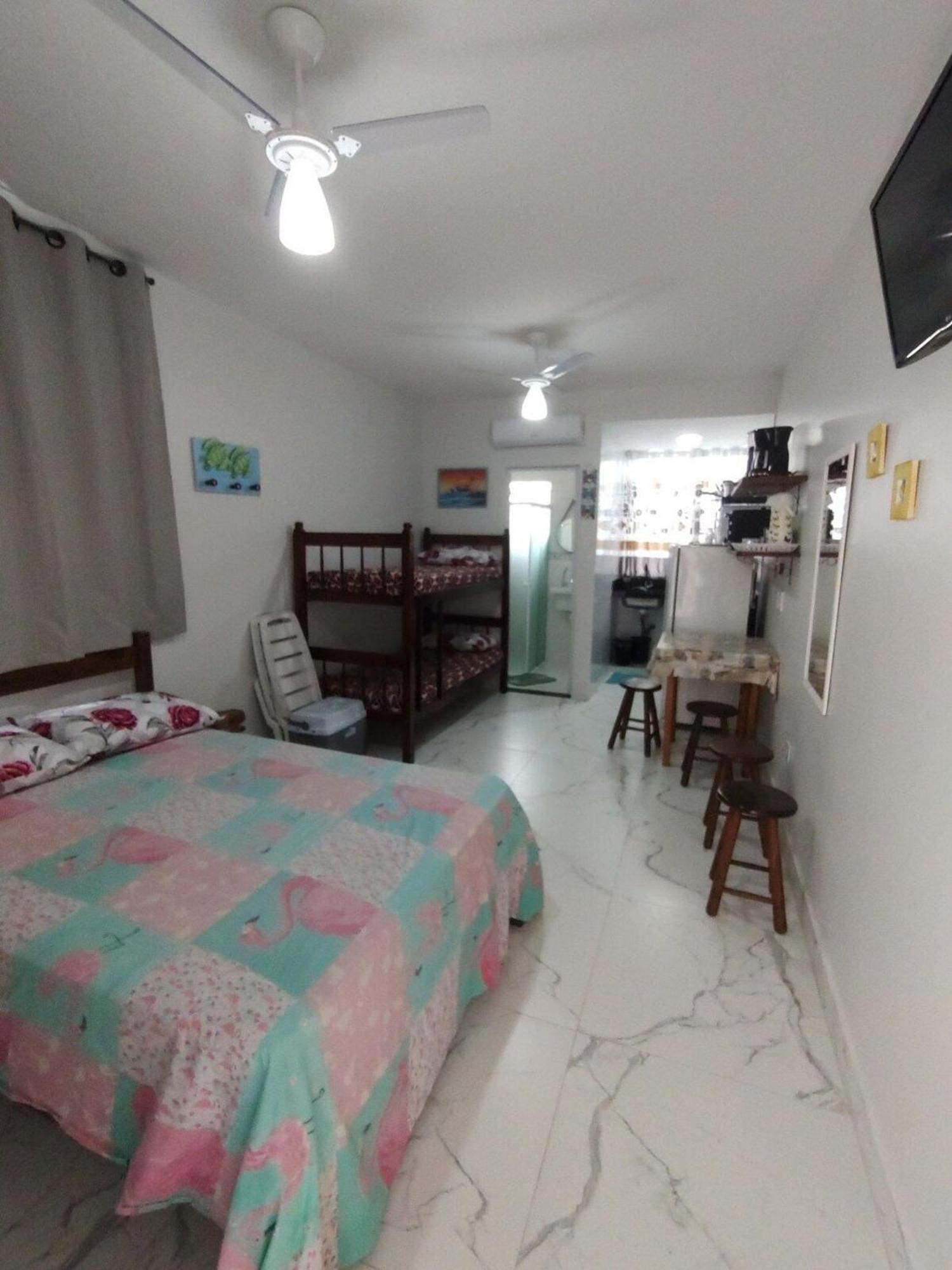 Kit Net Na Praia Grande Ubatuba 200 Metros Do Mar Экстерьер фото